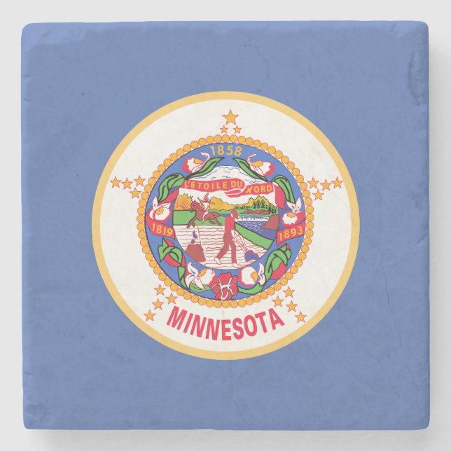 Minnesota statsflagga stenunderlägg (Framsidan)