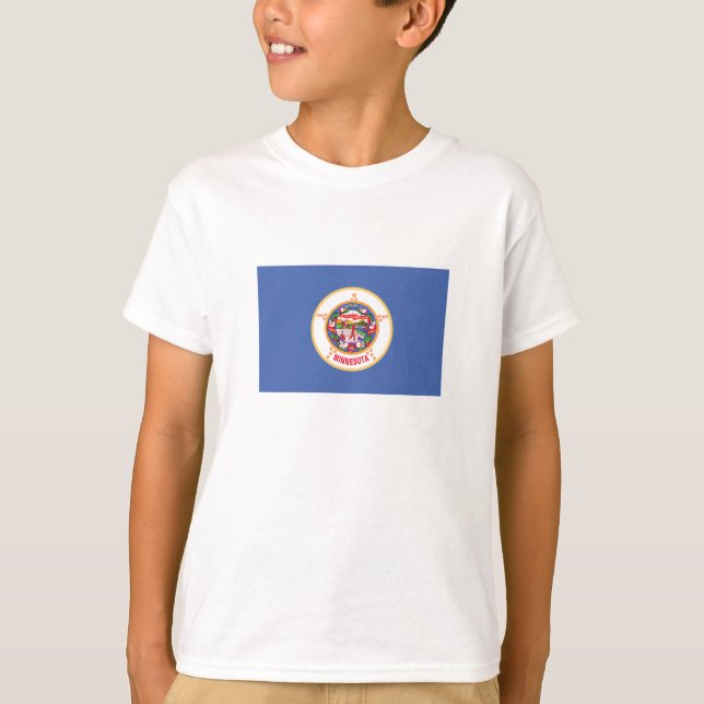 Minnesota statsflagga t shirt (Framsida)