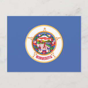 Minnesota statsflagga vykort