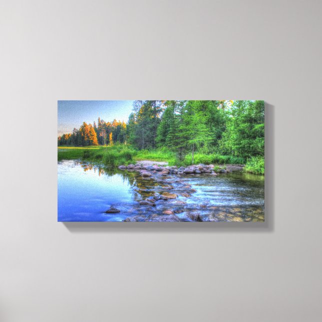 Minnesota - Statsparken Sjö Itasca Canvastryck (Framsida)