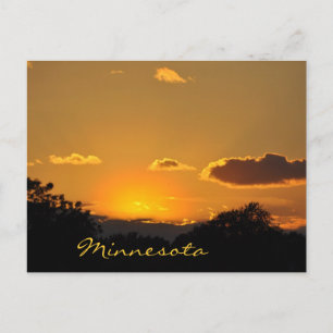 Minnesota Sunset Vykort