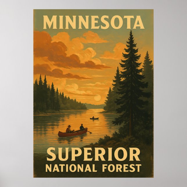 Minnesota Superior National Forest V02 Poster (Framsidan)