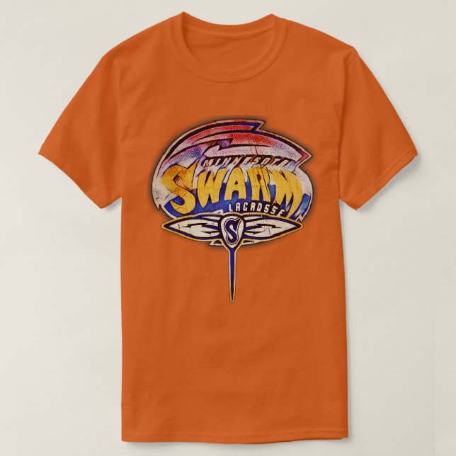 Minnesota Svarmt Lacrosse T Shirt (Design framsida)