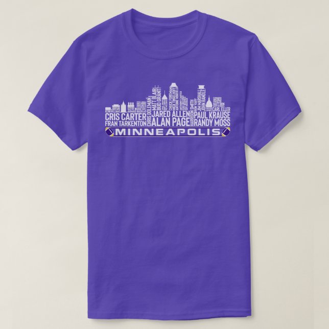 Minnesota Team All Time Legends Minneapolis City T Shirt (Design framsida)