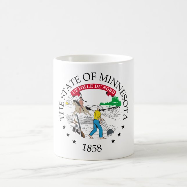 Minnesota-tecken Kaffemugg (Center)