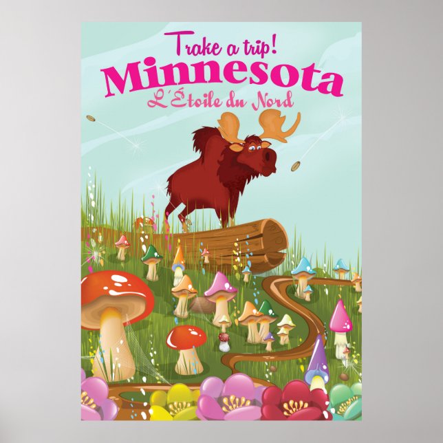 Minnesota-Tecknadens reseaffisch Poster (Framsidan)