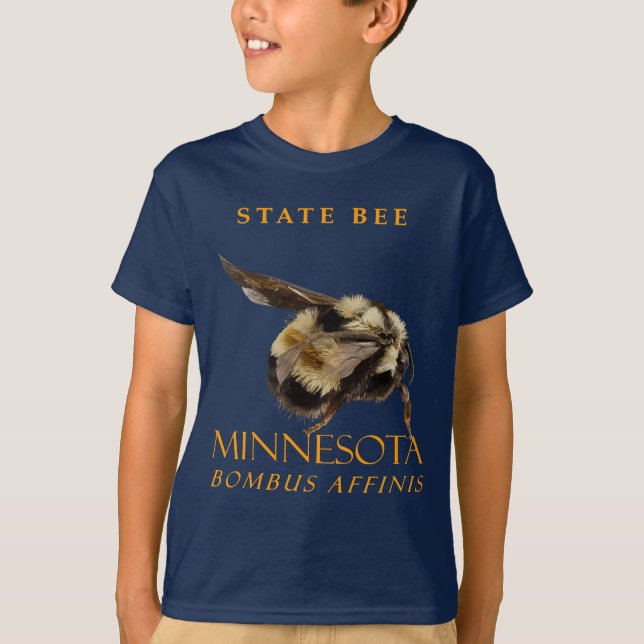 Minnesota Territory Insekt Den Rostfläckiga Bian T Shirt (Framsida)