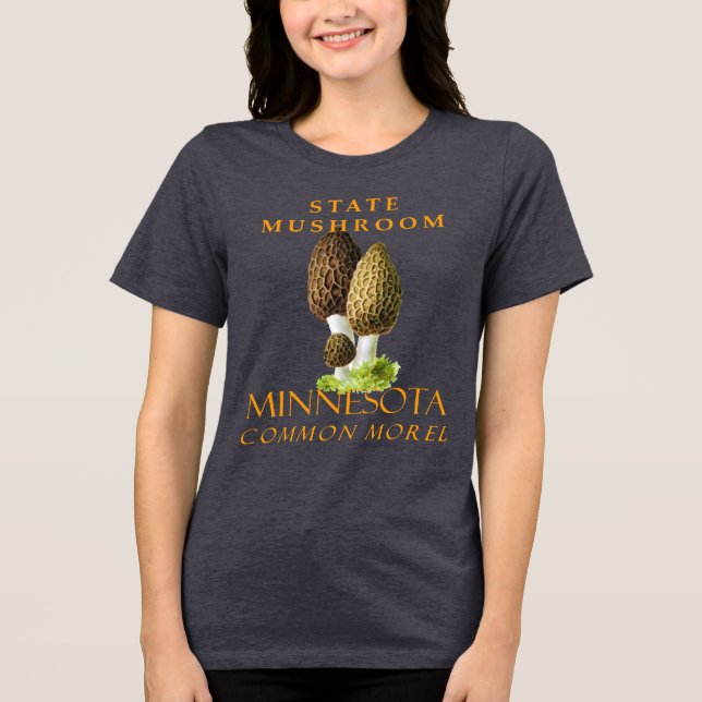 Minnesota Territory Svamp Den Vanliga Morel T Shirt (Framsida)