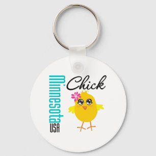 Minnesota USA chick Nyckelring