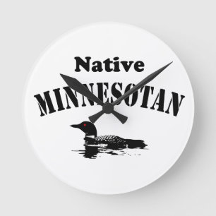 Minnesota-väggur Rund Klocka