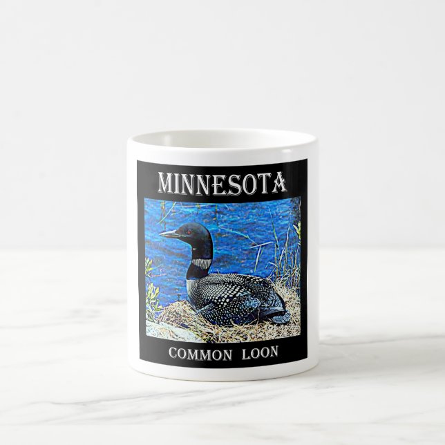 Minnesota vanligt Loon Kaffemugg (Center)