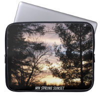 Minnesota Vår Sunset Laptop sleeve