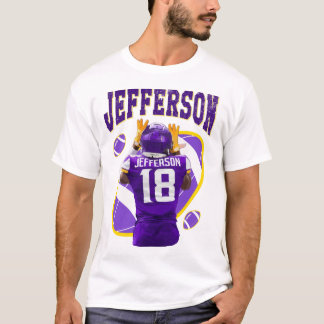 Minnesota Vikings Jefferson Jersey NFL Football T Shirt