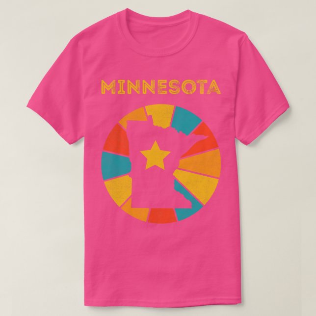 Minnesota Vintage Distress Souvenir 1 T Shirt (Design framsida)