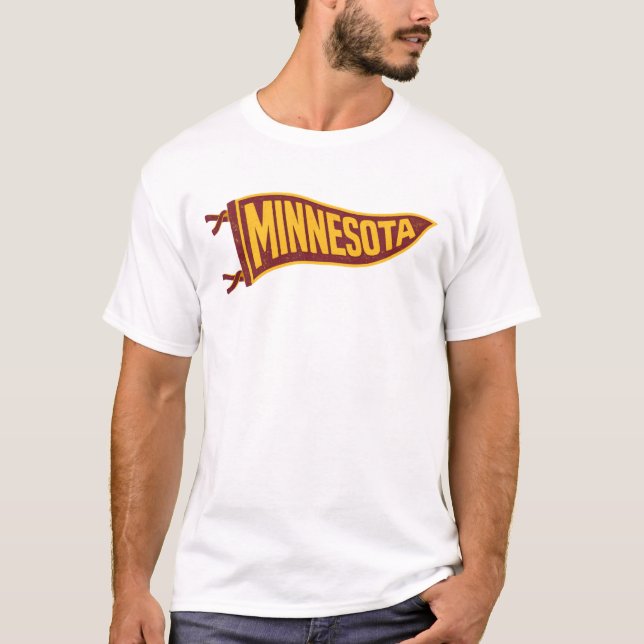 Minnesota Vintage Pennant Tröja (Framsida)