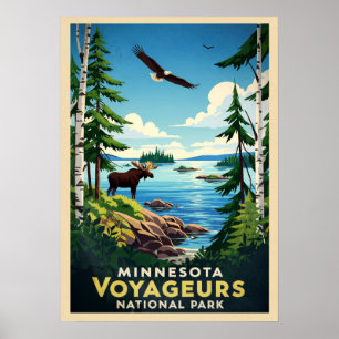 Minnesota Voyageurs nationalpark V01 Poster