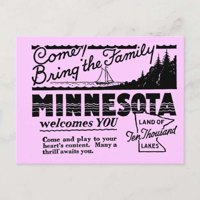 Minnesota vykort (Framsida)