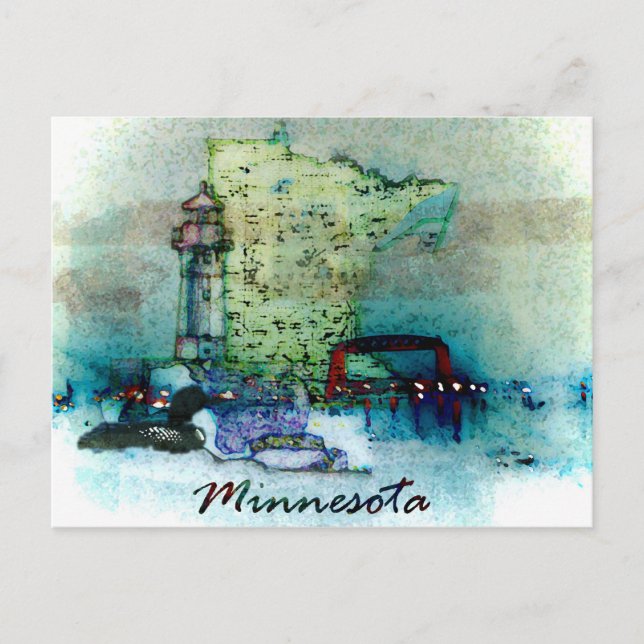Minnesota vykort (Framsida)