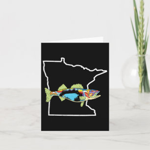 Minnesota Walleye Fishing Freshwater Fisherman Wal Kort