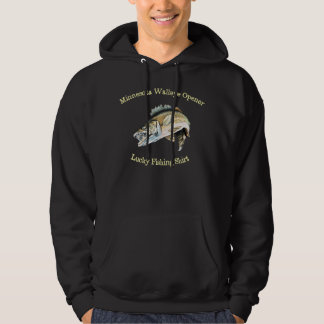Minnesota Walleye Fishing Open Hoodie