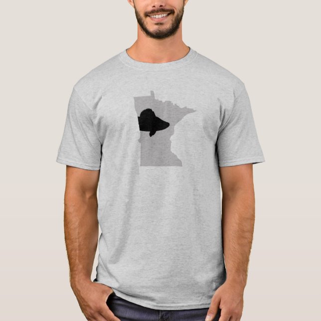 Minnesota Walleye Silhouette T Shirt (Framsida)