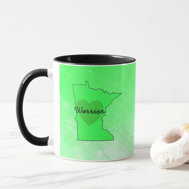 Minnesota Warrior Lyme Disease Awareness Kaffekopp (Med munk)