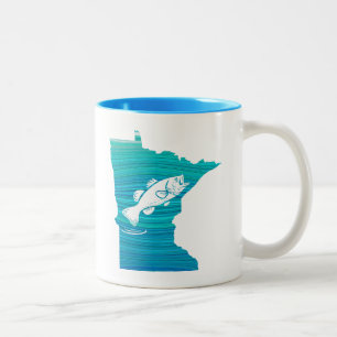 Minnesota Wave Fishing Två-Tonad Mugg