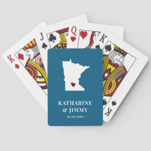 Minnesota Wedding Favor Deck of Cards, Statliga Ka Casinokort