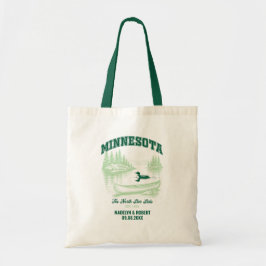 Minnesota Wedding Welcome Bag, State Love Tygkasse
