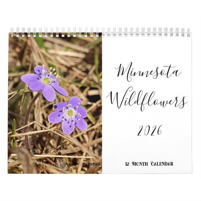 Minnesota Wildblomma 2026 12-månaderskalender Kalender (Omslag)