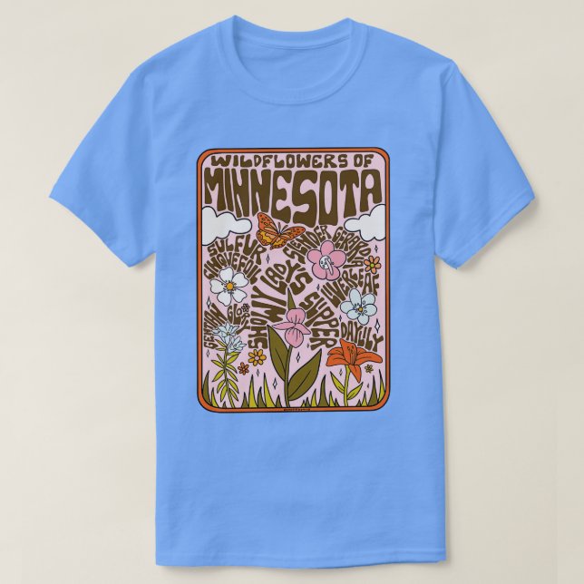 Minnesota Wildblommor T Shirt (Design framsida)