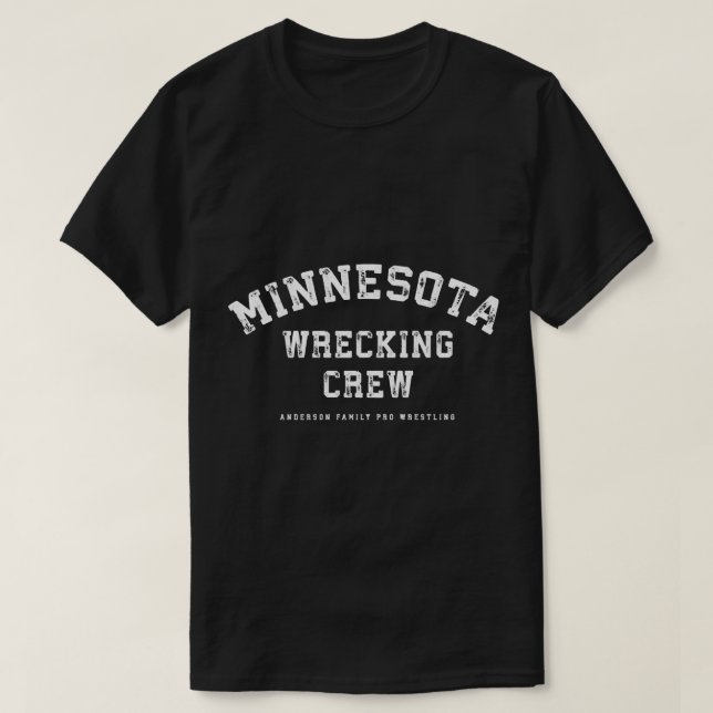 Minnesota Wrecking Crew Wrestling T Shirt (Design framsida)