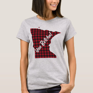 Minnesota You Betcha Roligt Stat Citat Mening T Shirt