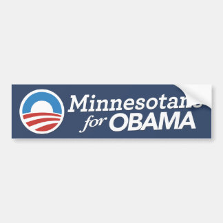 Minnesotans för BESTÄLLNINGS- FÄRG för Obama Bildekal
