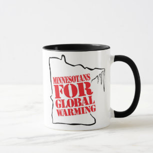 Minnesotans FÖR kaffemugg för global värme