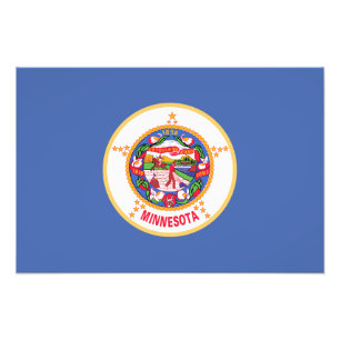 Minnesotas delstatsflagga fototryck
