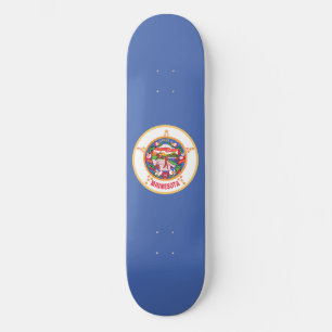 Minnesotas delstatsflagga mini skateboard bräda 18,5 cm