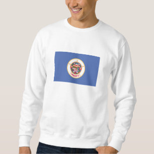 Minnesotas statsflagga lång ärmad tröja