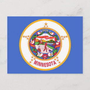 Minnesotas statsflagga vykort