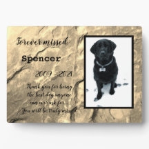 Minnesplakett för alltid saknad med staffli