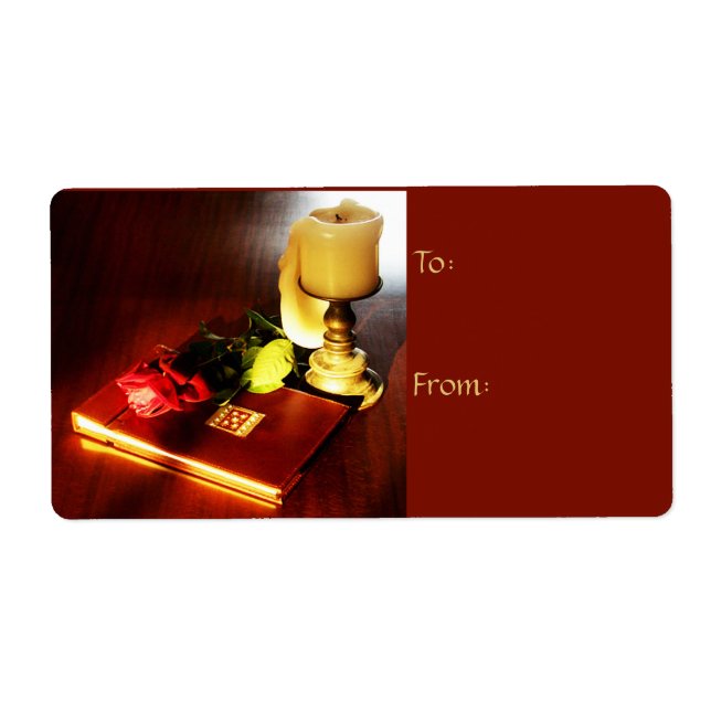 Minnespresentationsetiketter Fraktsedel (Framsidan)