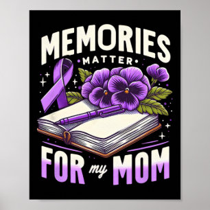 Minnesproblem för medvetenheten om min Mamma-sjukd Poster