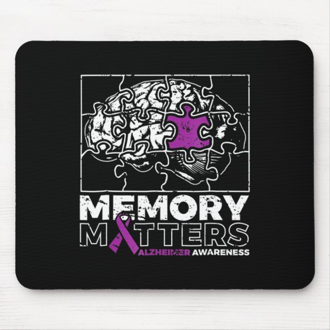 Minnesproblem Lila Ribbon Brain Puzzle Heimerhe Musmatta (Framsidan)