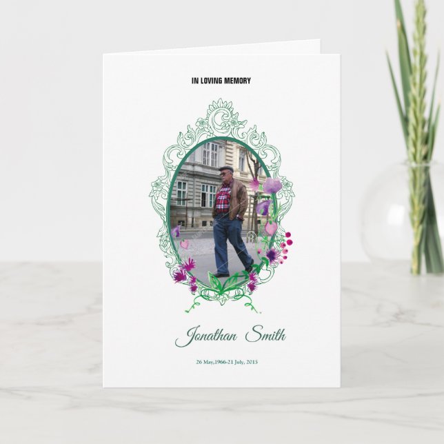 Minnesprogrambroschyr Program (Framsida)