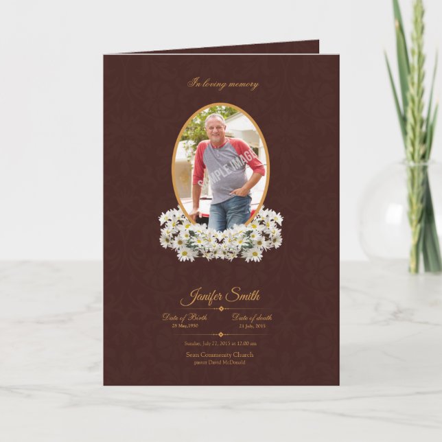 Minnesprogrambroschyr Program (Framsida)