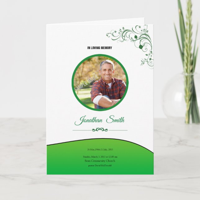 Minnesprogrambroschyr Program (Framsida)