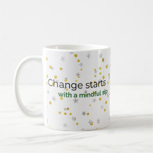 Minnesrik Guld och Silver-kaffe Mugg