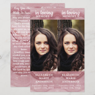 Minnesros Kvarts 2 Begravningsbön Bokmärke