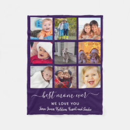 Minnessak Bästa mamma någonsin Foto Collage Mors d Fleecefilt