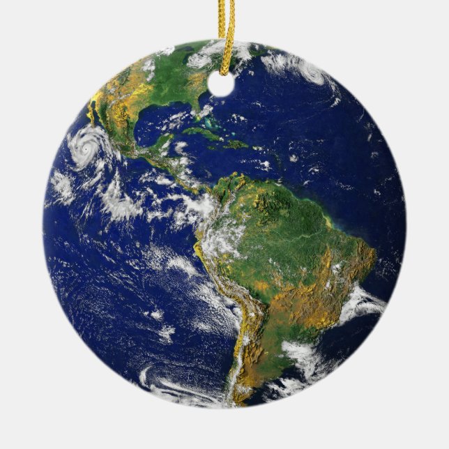 Minnessak för halsband för blåttmarmormedaljong julgransprydnad keramik (Framsidan)